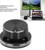 USB Volume Control Knob for Android System PC Multimedia Type-C External Media Adjustment Controller with RGB Light