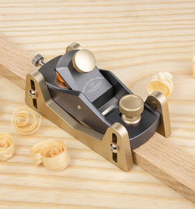 BRIDGE CITY TOOL WORKS HP-8 Mini Block Plane With Depth Skids High-Quality Tool Steel Blade  Ideal for Planing Chamfering and Precision Woodworking