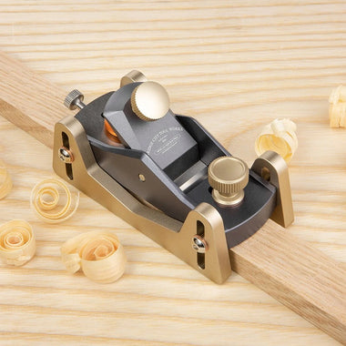 BRIDGE CITY TOOL WORKS HP-8 Mini Block Plane With Depth Skids High-Quality Tool Steel Blade  Ideal for Planing Chamfering and Precision Woodworking
