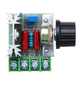 2000W Speed Controller SCR Voltage Regulator Dimming Dimmer Thermostat 220V 90-220V AC Adjustable Voltage for Electric Furnace Water Heater Lamps Small Motor Electric Iron