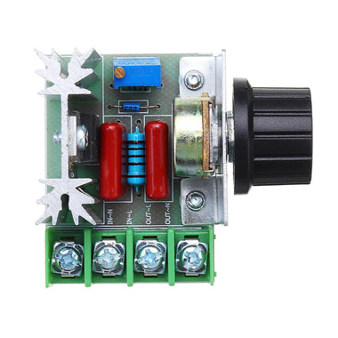 2000W Speed Controller SCR Voltage Regulator Dimming Dimmer Thermostat 220V 90-220V AC Adjustable Voltage for Electric Furnace Water Heater Lamps Small Motor Electric Iron