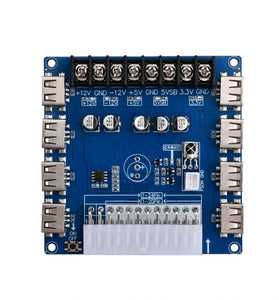 XH-M229 ATX Power Supply USB Charging Desktop Chassis Adapter Board Output Terminals Compatible with 20Pin/24Pin