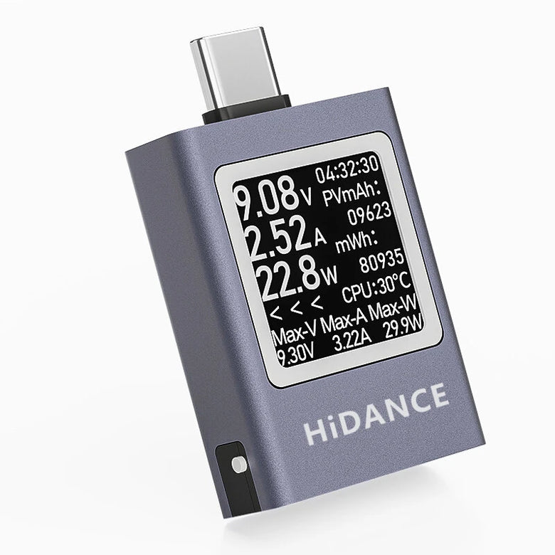 13 in 1 DC 4.5-50V 0-12A Multi-function Digital Display DC Voltage Ammeter Power Meter Type-c Phone Charging PD3.1 Tester