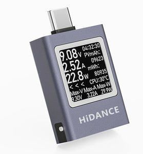 13 in 1 DC 4.5-50V 0-12A Multi-function Digital Display DC Voltage Ammeter Power Meter Type-c Phone Charging PD3.1 Tester