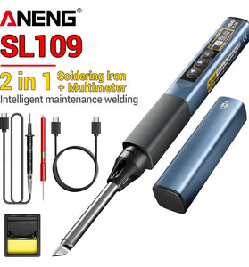 ANENG SL109 Electric Soldering Iron 75W Adjustable Temperature 100C to 450C Type-C Fast Charging Portable OLED Display Lightweight Repair Tool
