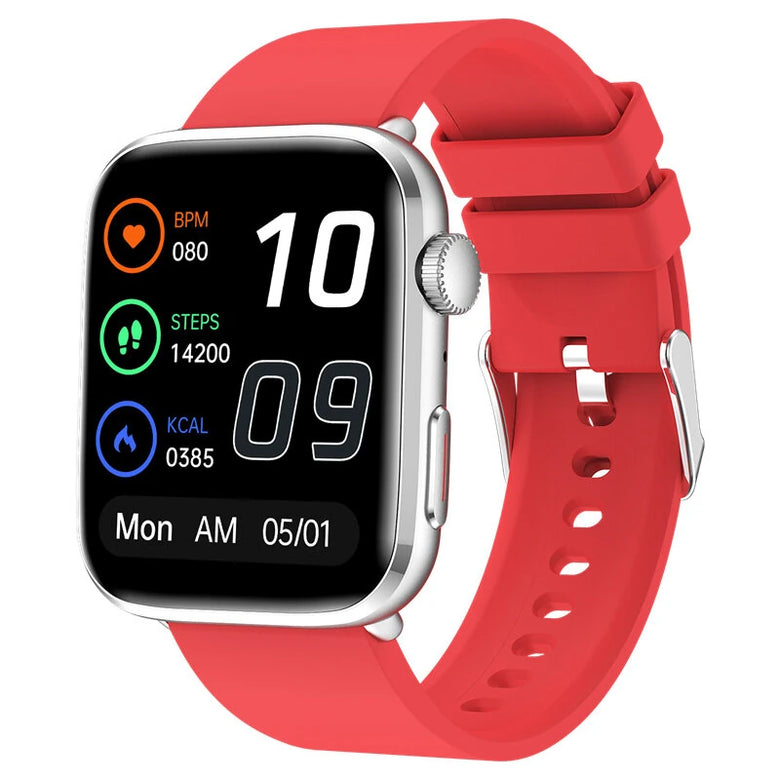 T92 1.85inch HD Screen Non-invasive Blood Sugar HRV Detection Meto Function SOS Emergency Call bluetooth Call Heart Rate Blood Pressure Blood Oxygen Monitor Sleep Monitoring Breathe Training Multi-sport Modes Music Playback IP68 Waterproof Smart Watch
