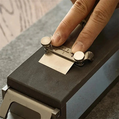 Nattools Chisel Honing Guide Sharpening Jig Fixed Angle Sharpening Tool Holder Sharpener Grinder Leather Knife Grinding Auxiliary Tools DIY Leathercraft