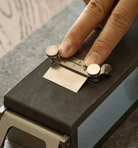 Nattools Chisel Honing Guide Sharpening Jig Fixed Angle Sharpening Tool Holder Sharpener Grinder Leather Knife Grinding Auxiliary Tools DIY Leathercraft