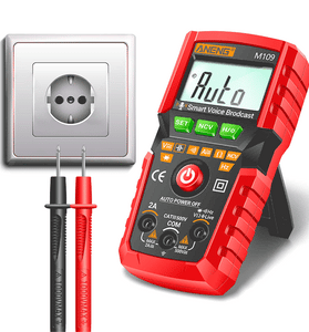 ANENG M109 Digital Multimeter 4000 count AC/DC Voice Broadcast Electrical Instruments Tester Auto Multimetro Profesional Meter