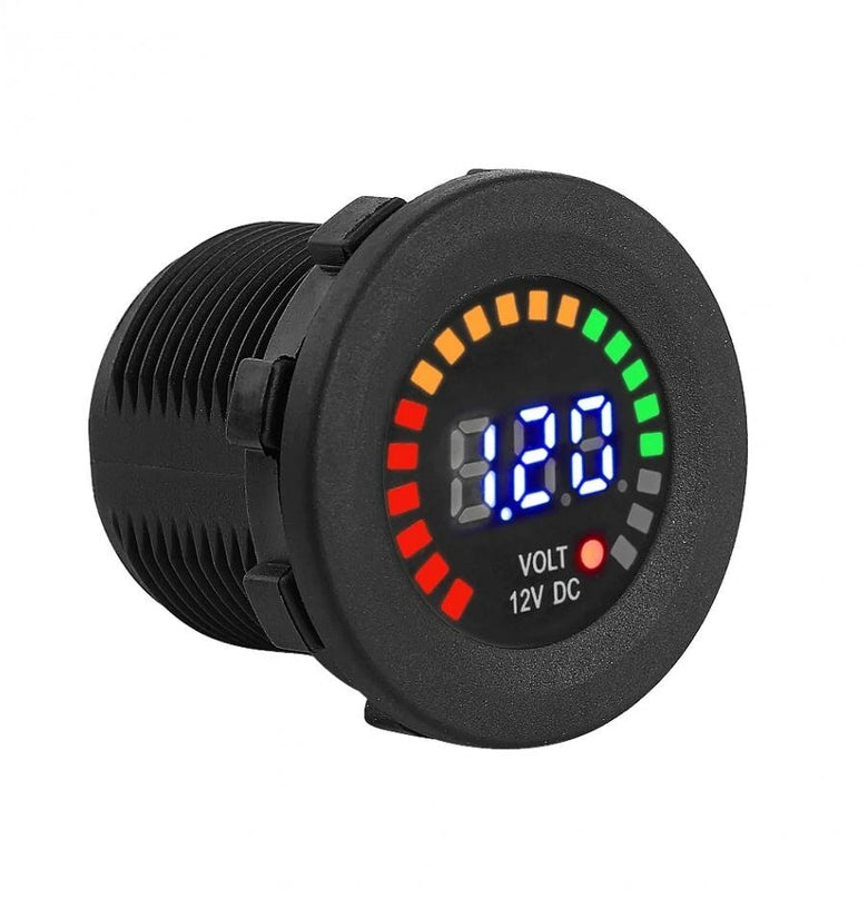 DC 12 V Motorcycle Car LED Digital Display Voltmeter Waterproof Volt Meter Voltage Gauge Voltage Tester Meter