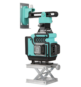 MUSTOOL 16 Lines 4D Laser Level Dual Batteries 360Horizontal Vertical Cross Green Light Self-Leveling Measure