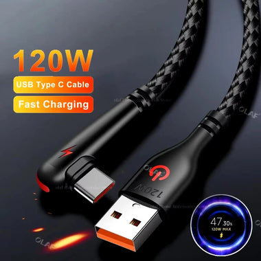6A 120W USB-A to Type-C Cable Fast Charging Data Transmission Pure Copper Core Line 1M/2M Long for iPhone 16 16 Pro 15 Pro Max for Huawei Mate XT for Xiaomi MIX Fold4 for Samsung Galaxy Z Flip6