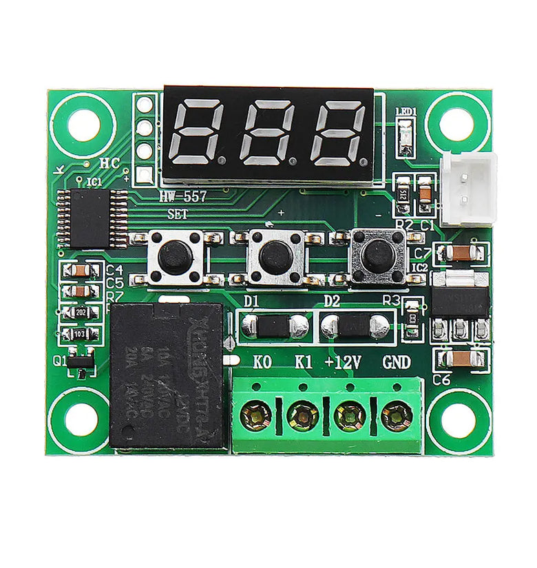 5Pcs Geekcreit W1209 DC 12V -50 to +110 Temperature Control Switch Thermostat Thermometer