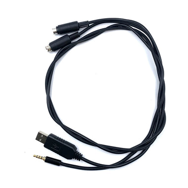 FT8 Mode Audio Cable USB Cable 90cm Compatible with FT817 FT818ND FT857 FT857D FT897 Radio Accessories Stable Connection Plug and Play Audio Transmitter