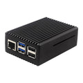 Raspberry Pi 5 Passive Cooling Case Aluminum Alloy Dissipation Striped Shell Box