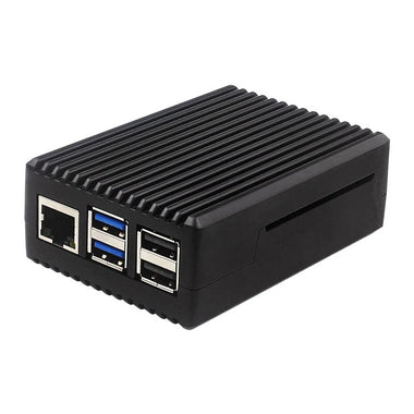 Raspberry Pi 5 Passive Cooling Case Aluminum Alloy Dissipation Striped Shell Box