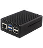 Raspberry Pi 5 Passive Cooling Case Aluminum Alloy Dissipation Striped Shell Box