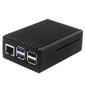 Raspberry Pi 5 Passive Cooling Case Aluminum Alloy Dissipation Striped Shell Box