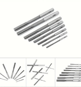 8PCS High-Speed Steel Chucking Reamer Set H7 Tolerance 3mm-10mm Diameters Straight Flute Milling Cutter for Lathe Machines