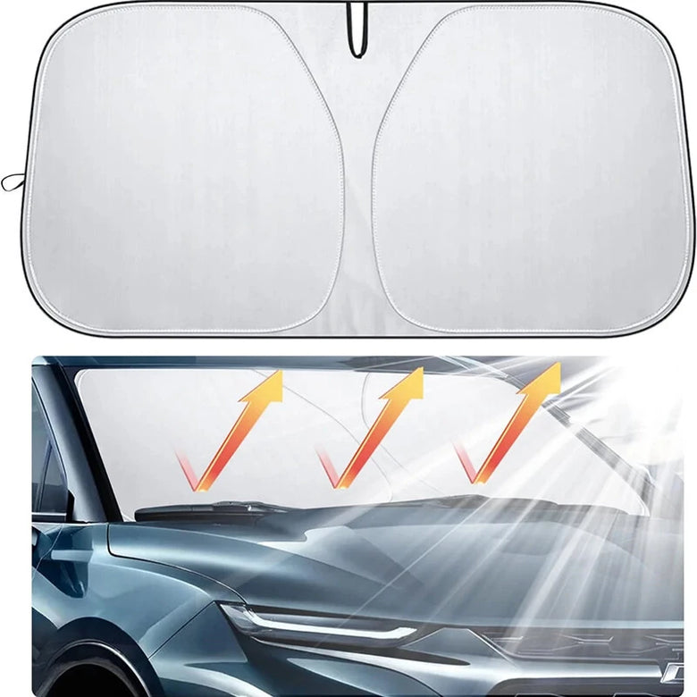 S/L Car Sunshade Windshield Heat Insulation Sunscreen Baffle Car Front Window Sunshade Summer Curtain Car Sunshade