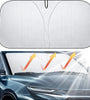 S/L Car Sunshade Windshield Heat Insulation Sunscreen Baffle Car Front Window Sunshade Summer Curtain Car Sunshade