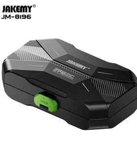 JAKEMY 8196 High Efficiency Patented Design Electric Screwdriver with 360 Shadowless Lighting 1500mah PD Charge Battery 4 Adjustable Gears 30 Screwdriver Bits Perfect for Home Appliances and Electronic Repairs