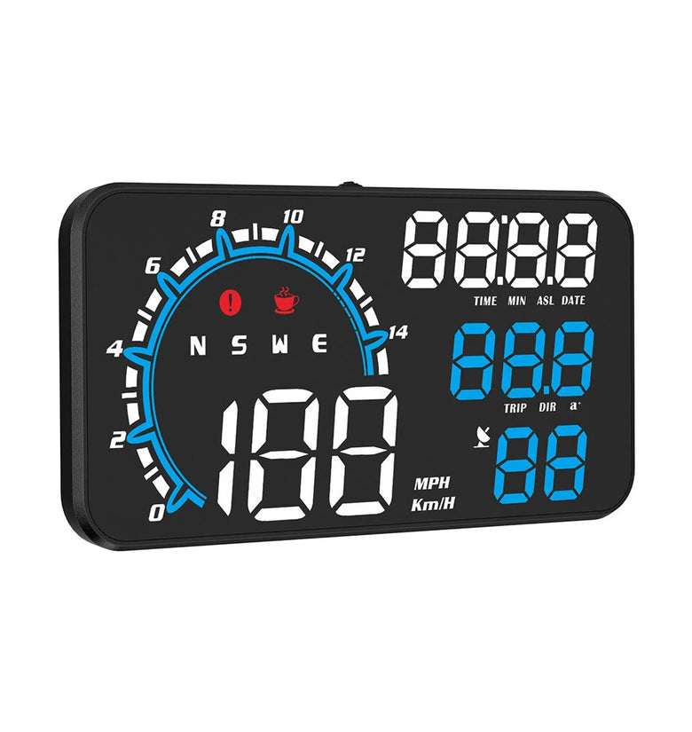 G11 Universal HUD GPS Head Up Display Speedometer Odometer LED Display Windscreen Projector with Overspeed Fatigue Driving Alarm