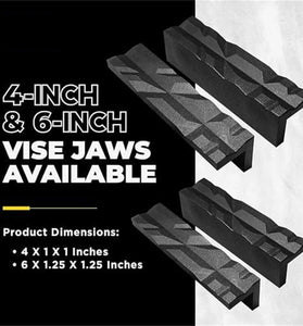 4 Inch 6 Inch Multipurpose Nylon Vise Jaws for Metal Bench Vise Reversible Magnetic Pads
