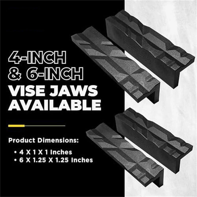 4 Inch 6 Inch Multipurpose Nylon Vise Jaws for Metal Bench Vise Reversible Magnetic Pads
