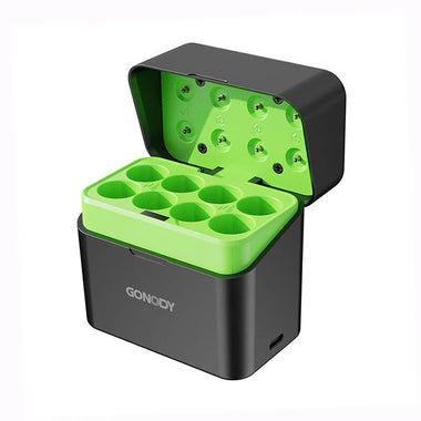 GONODY GD-LCD8100 1.5V AA/AAA Rechargeable Lithium-ion Battery with Smart LCD Display Type-C Rechargeable Battery Charger Box
