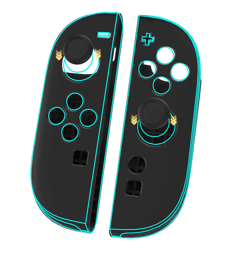 JYS JYS-NS2292 Switch2 Joycon Left and Right Handle+Joystick Caps Anti-slip Shockproof Silicone Protective Cover Precision Cutouts Easy Install Gaming Accessories