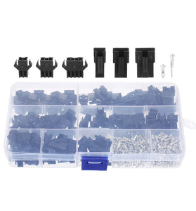 480PCS SM2.54mm Dupont Line Terminal Connector 2P 3P 4P Female and Male Header Connectors Kit