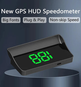 Car Head Up Display GPS Digital Speedometer HUD Windshield Projector KMH MPH Speedometer Compatible With All Cars Trucks Buses