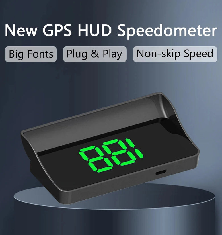 Car Head Up Display GPS Digital Speedometer HUD Windshield Projector KMH MPH Speedometer Compatible With All Cars Trucks Buses