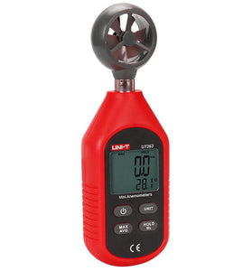 UNI-T UT363 Mini Digital Wind Speed Meter Pocket Anemometer Speed Temperature Tester Thermometer
