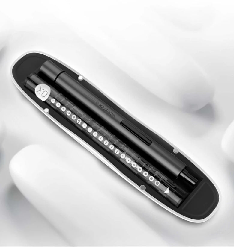 WOWSTICK TRY Electric Screwdriver Deep Space Ash Compact Design with 20 Batch Heads 180 Days Standby Long Battery Life High Torque