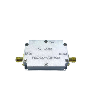 High Flatness Amplifier 10M-6GHz Gain 20/30/40DB RF Signal Driving or Receiving Front End