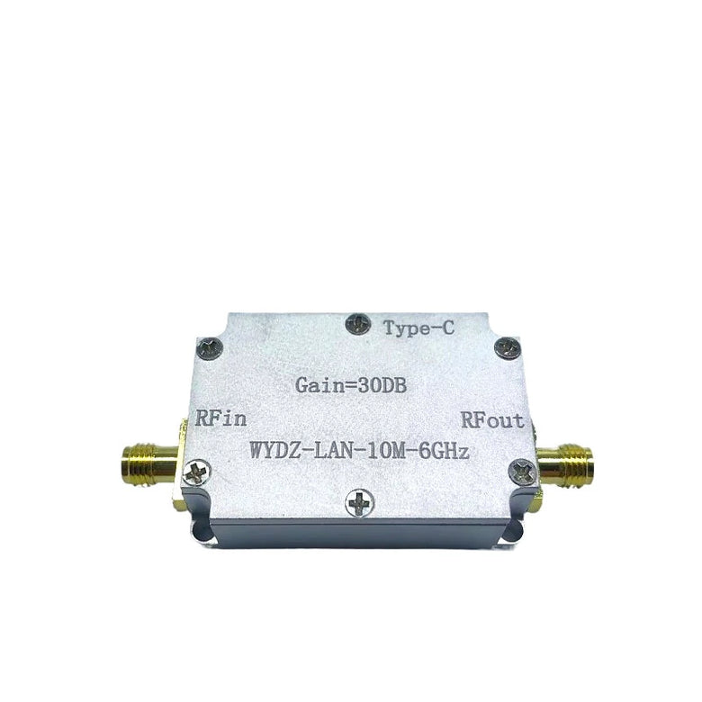 High Flatness Amplifier 10M-6GHz Gain 20/30/40DB RF Signal Driving or Receiving Front End