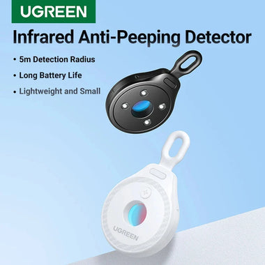 UGreen LP793 Mini Infared Camera Detector 5M Long Range Detect 60H Days Battery Life Anti-Peeping Candid Camera Security Protection for Hotel