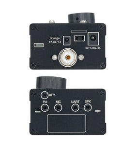 (Single microphone) 10W Portable uSDX 8 Band SDR All Mode Transceiver USB, LSB, CW, AM, FM HF SSB QRP Transceiver QCX-SSB with Battery