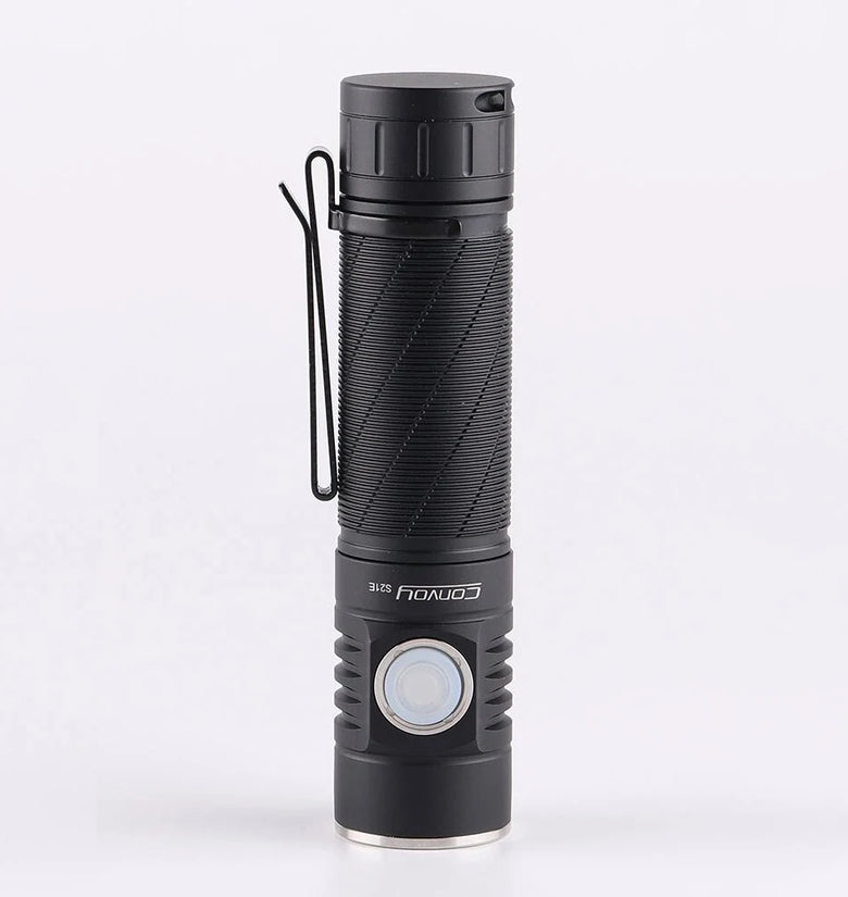 Convoy S21E SST40 SFT40 519A 2400LM USB Rechargeable LED Flashlight Type-C Charging Port 21700 Lantern Flash Light High Powerful Torch Camping Lamp Tactical Light