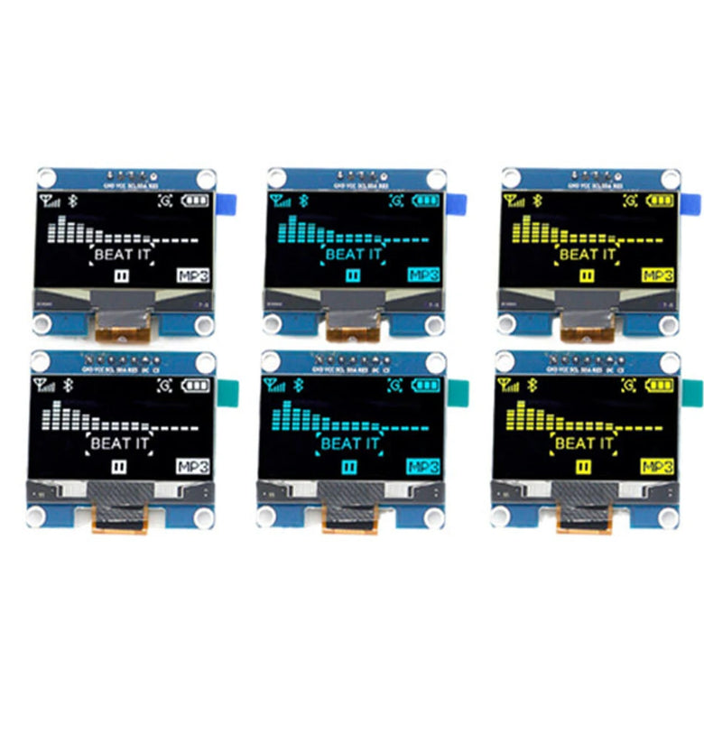 1.54 inch OLED Display LCD Screen Module Resolution 128*64 SPI/IIC Interface SSD1309 Driver