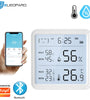 Smart Wireless Temperature Humidity Sensor with Advanced Bluetooth/WiFi Technology Adjustable Modes Low Power Consumption Ideal for Remote Home Monitoring and Smart Home Automation