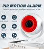 PIR Motion Sensor Alarm with Remote Control Indoor Wireless Infrared Security Motion Detector with 120dB Loud Volume Siren for Home Garage Shops