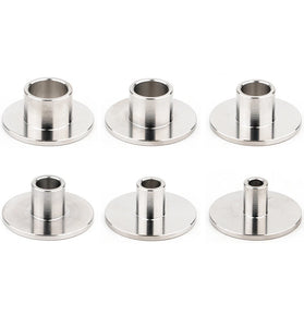 Ganwei Router Template Guide Stainless Steel Edge Guide Compatible with Milling Cutters High Precision Corrosion Resistant Polished Surface for Woodworking and CNC Machines