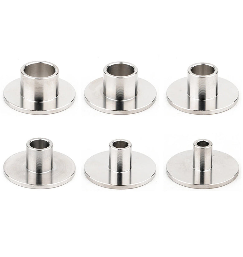 Ganwei Router Template Guide Stainless Steel Edge Guide Compatible with Milling Cutters High Precision Corrosion Resistant Polished Surface for Woodworking and CNC Machines