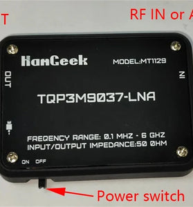 MT1129 Low Noise Amplifier 100KHz to 6GHz Ultra Low Noise Figure High Gain SMA Type C Rechargeable SDR Spectrum Analyzer Radio Receiver Amplifier