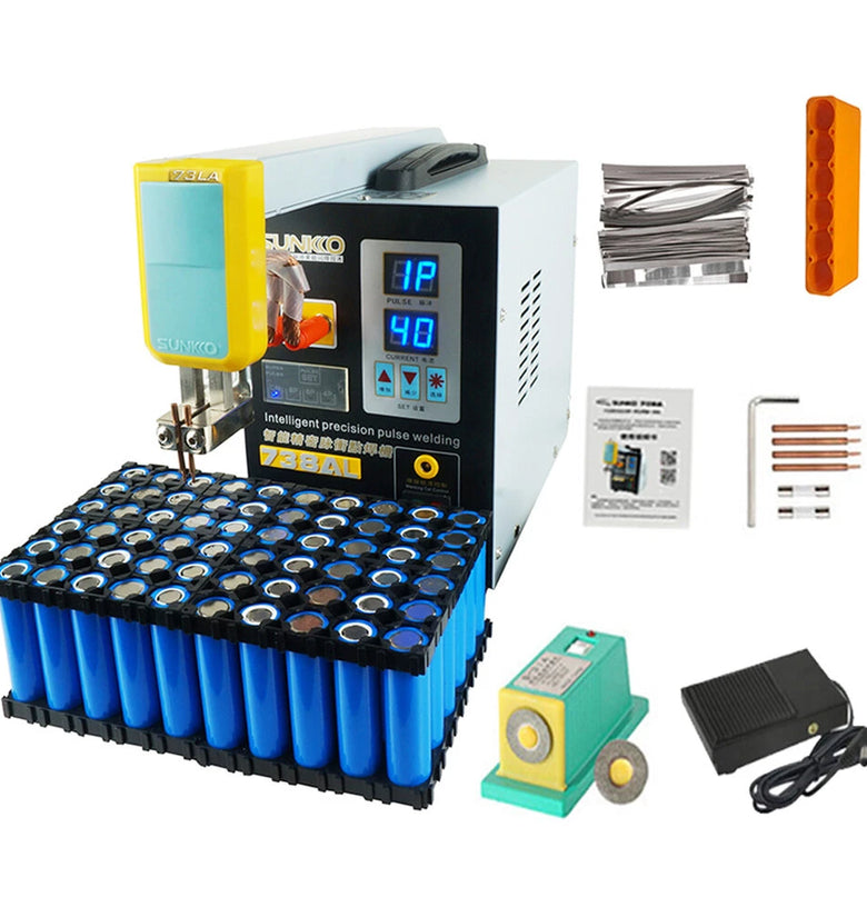 SUNKKO 738AL Spot Welding Machine New Upgraded Telescopic Arm Handheld Spot Welder 18650Battery Weld Precision Pulse Spot Welder