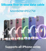 60W 5-in-1 Cable USB-A/Type-C to iP/Micro/Type-C Cable Fast Charging Data Transmission Pure Copper Core Line 1M Long for iPhone 16 16 Pro Max 15 Pro 14 13 12 for Huawei Pura X for Samsung Galaxy S25 Ultra for Xiaomi 15 Ultra
