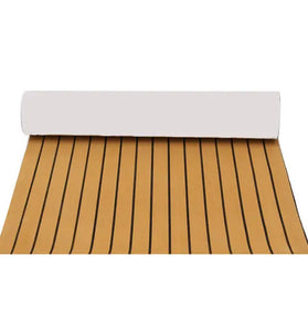 90x230cm Self-Adhesive EVA 6mm Faux Foam Teak Sheet Boat Decking